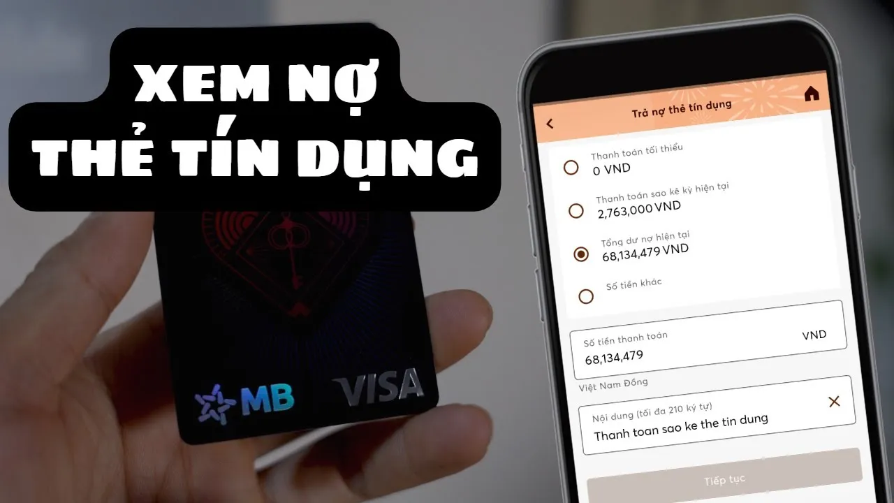 Cách kiểm tra dư nợ thẻ tín dụng