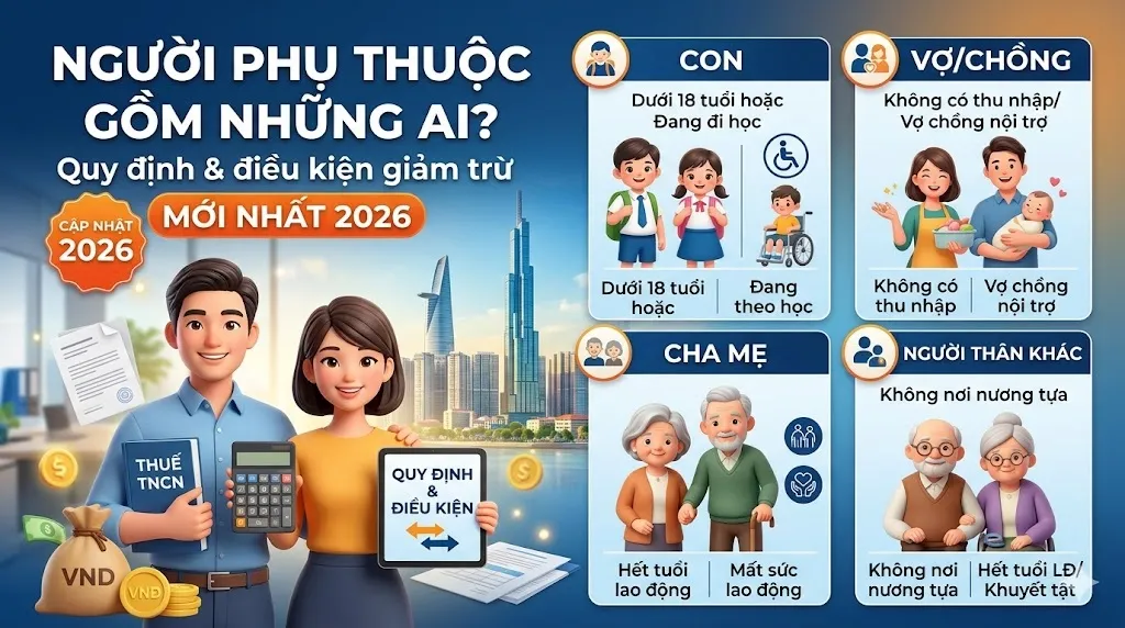 Người Phụ Thuộc Gồm Những Ai? Điều Kiện Giảm Trừ Gia Cảnh 2026
