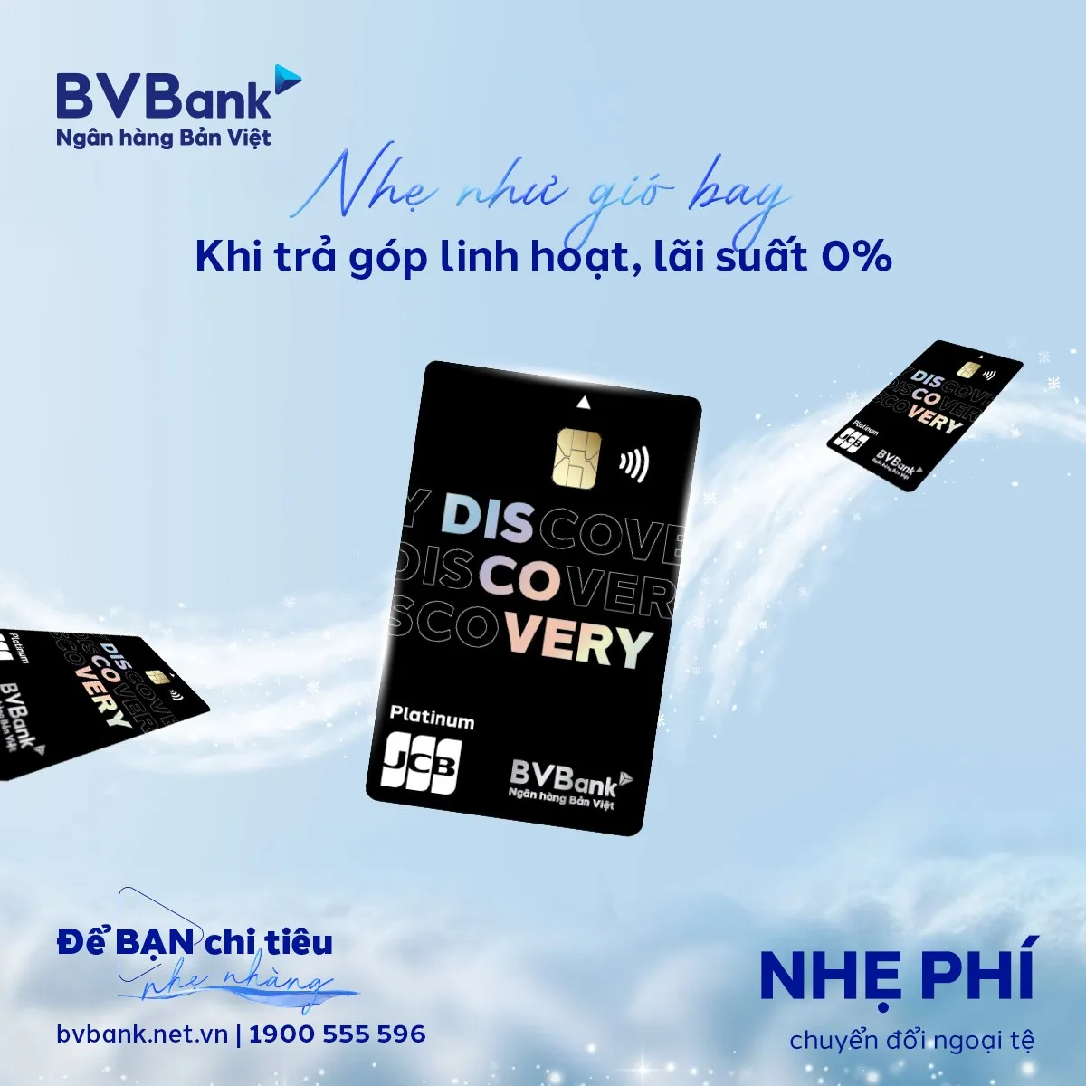 Điều kiện và thủ tục mở thẻ tín dụng Thẻ tín dụng BVBank JCB Discovery