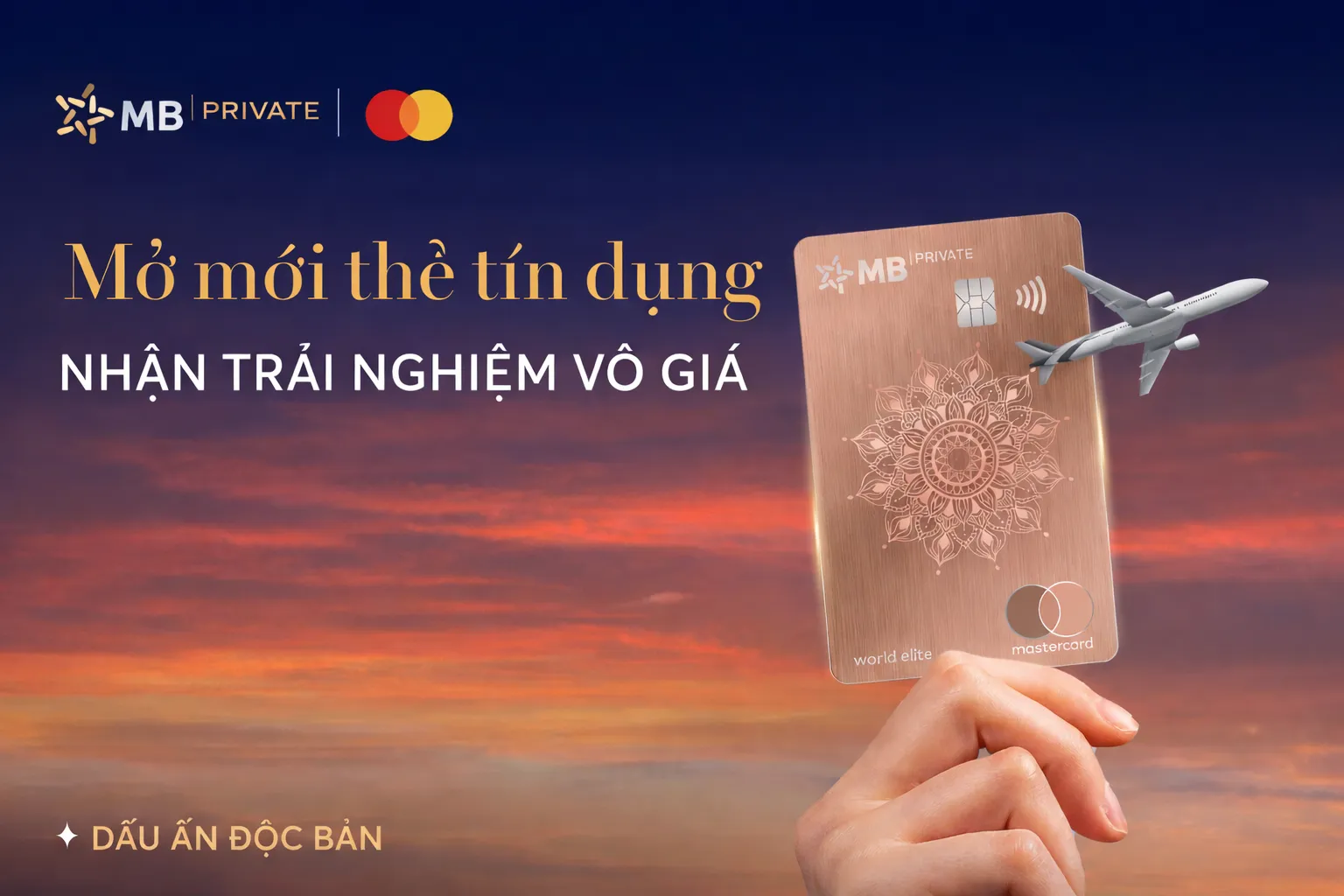 Điều kiện và thủ tục mở thẻ tín dụng Thẻ tín dụng quốc tế MB Priceless World Elite Mastercard