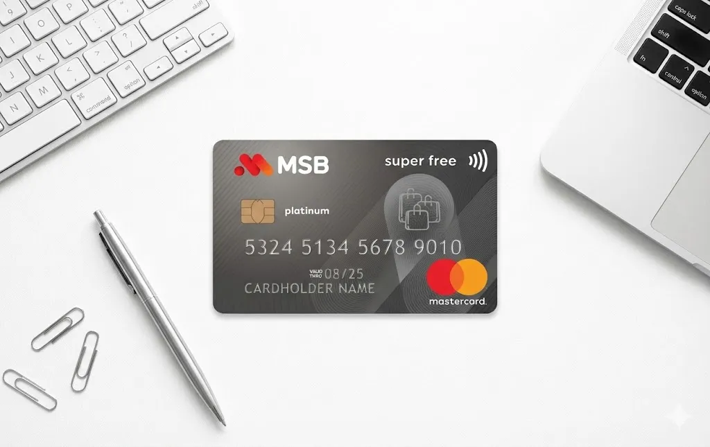 Điều kiện và thủ tục mở thẻ tín dụng Thẻ tín dụng MSB Super free