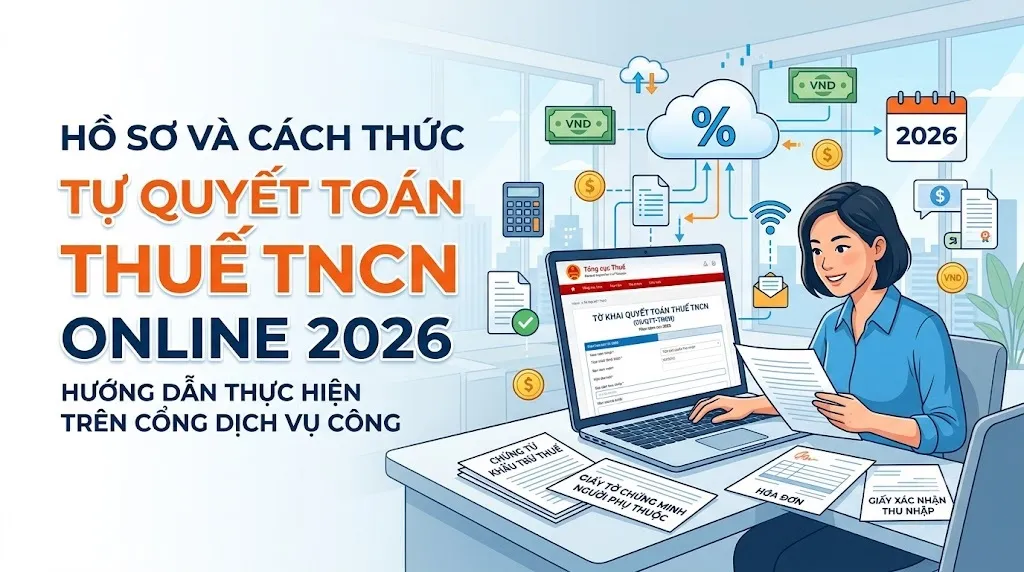 Hồ sơ và cách thức tự quyết toán thuế TNCN online 2026