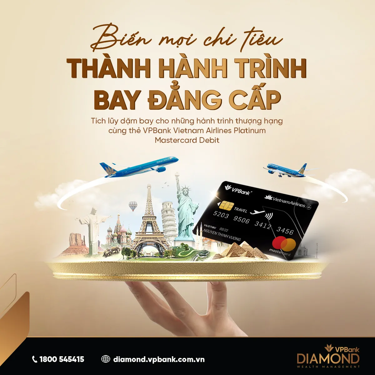 Nhận định đánh giá thẻ tín dụng Thẻ tín dụng VietnamAirlines - VPBank Platinum MasterCard từ chuyên gia Thẻ Tốt Nhất