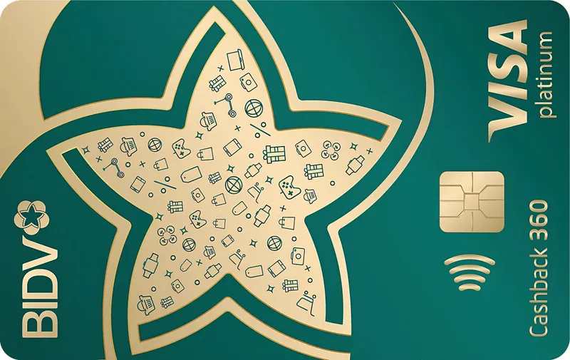 Thẻ tín dụng BIDV Thẻ tín dụng BIDV Visa Cashback 360