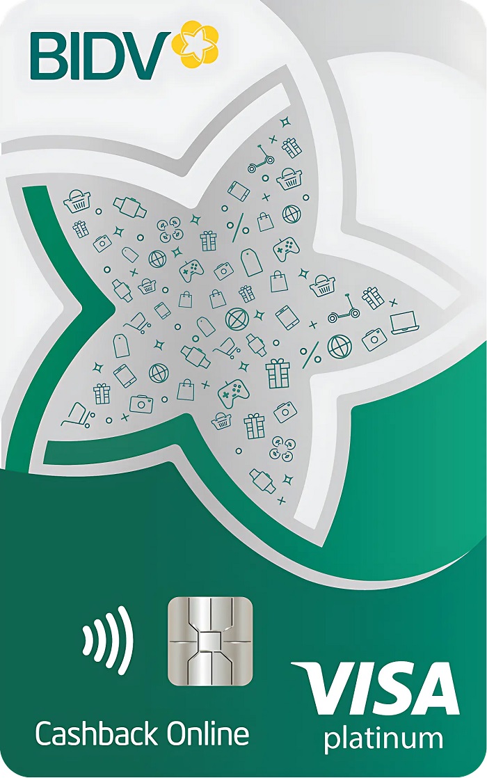 Thẻ tín dụng BIDV Thẻ tín dụng BIDV Visa Cashback Online
