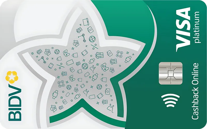 Thẻ tín dụng BIDV Thẻ tín dụng BIDV Visa Cashback Online
