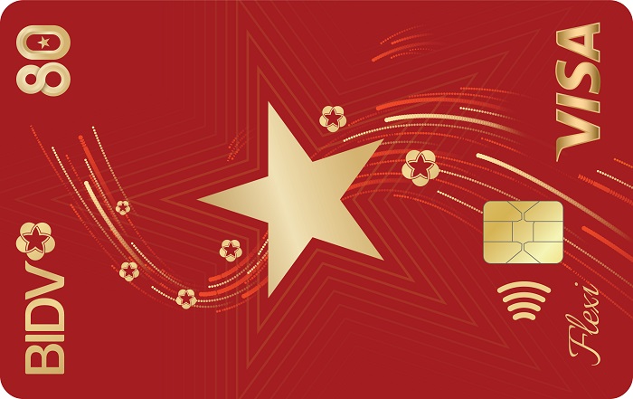 Thẻ tín dụng BIDV Thẻ tín dụng BIDV Visa Flexi Sao Vàng