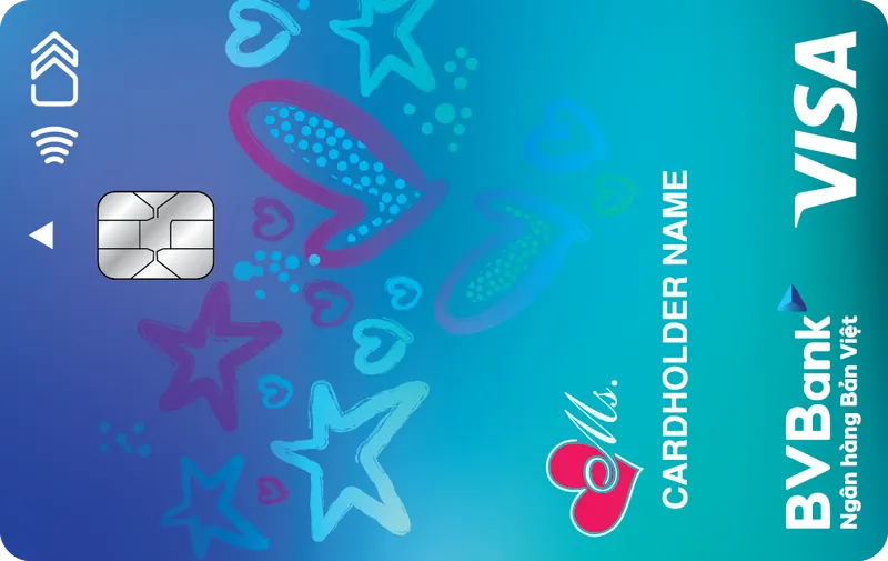 Thẻ tín dụng BVBank Thẻ tín dụng BVBank Visa Ms.