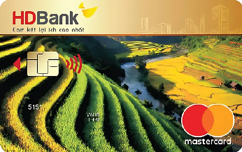 Thẻ tín dụng HD Bank Thẻ tín dụng HDBank Mastercard Gold