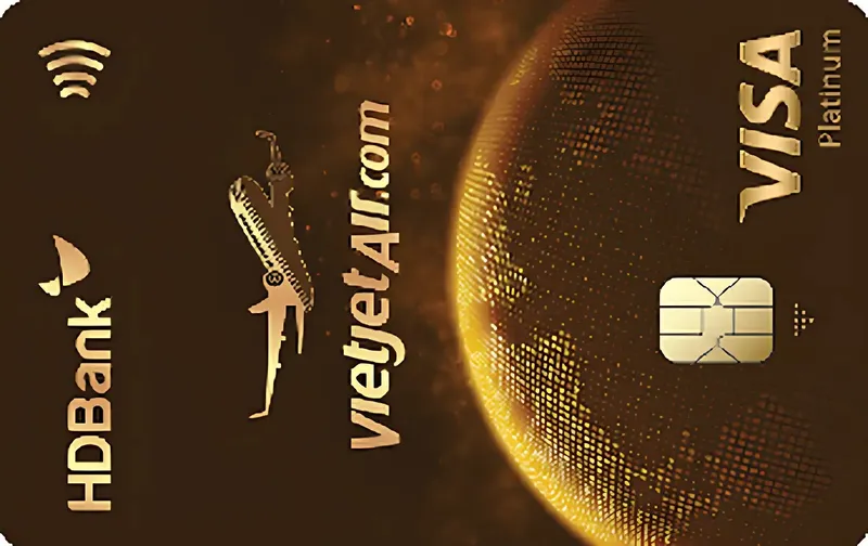 Thẻ tín dụng HD Bank Thẻ tín dụng HDBank Vietjet Platinum