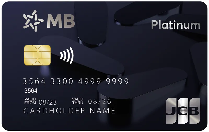 Thẻ tín dụng Mb bank Thẻ tín dụng quốc tế MB JCB Platinum