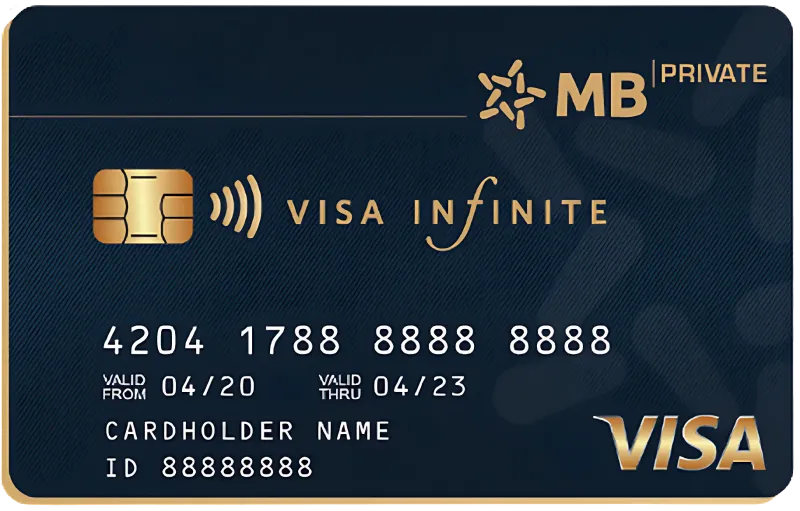 Thẻ tín dụng Mb bank Thẻ tín dụng Quốc tế MB Visa Infinite