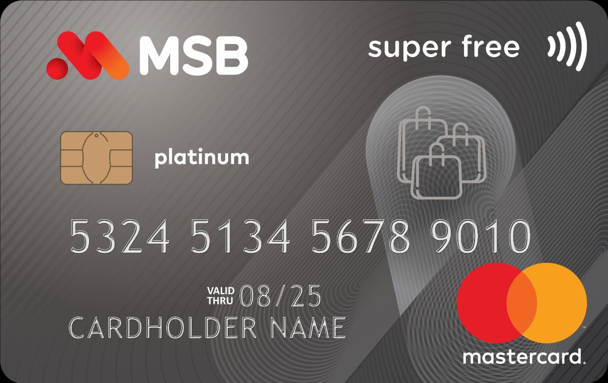 Thẻ tín dụng MSB Super free - Ưu đãi & Cách đăng ký thẻ MSB | Thẻ Tốt Nhất