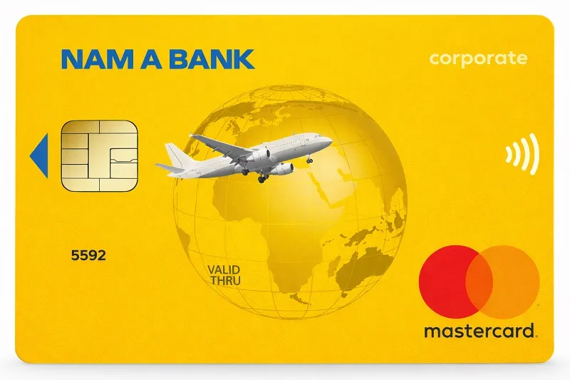 Thẻ tín dụng Nam A Bank Thẻ tín dụng mastercard corporate - nam a bank