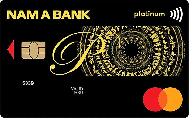 Thẻ tín dụng Nam A Bank Thẻ tín dụng mastercard platinum - nam a bank