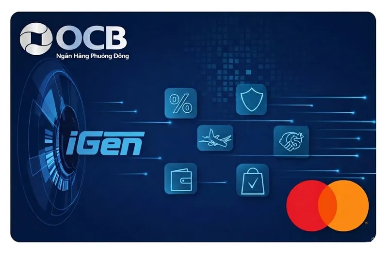 Thẻ tín dụng OCB (liobank) Thẻ tín dụng OCB iGEN MASTERCARD PLATINUM