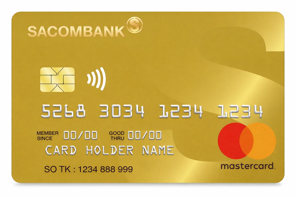 Thẻ tín dụng Sacombank Thẻ tín dụng Sacombank Mastercard