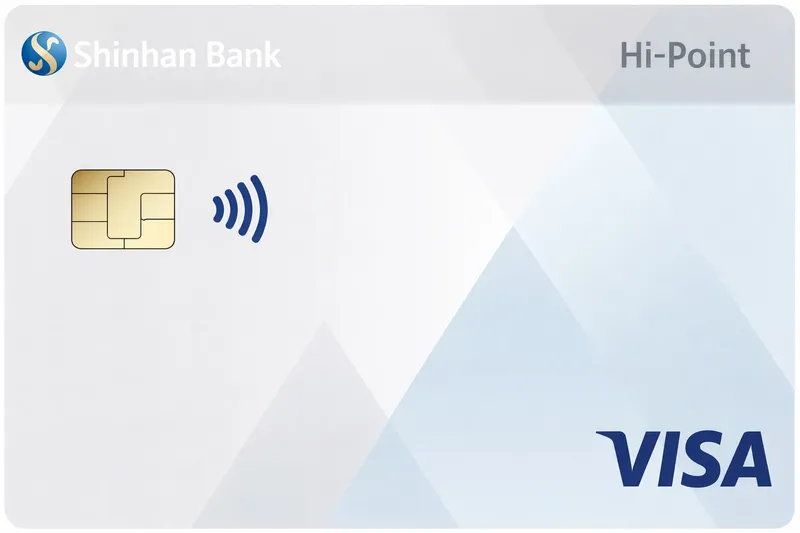 Thẻ tín dụng Shinhan bank Thẻ tín dụng quốc tế Shinhan Visa Hi-Point hạng Chuẩn