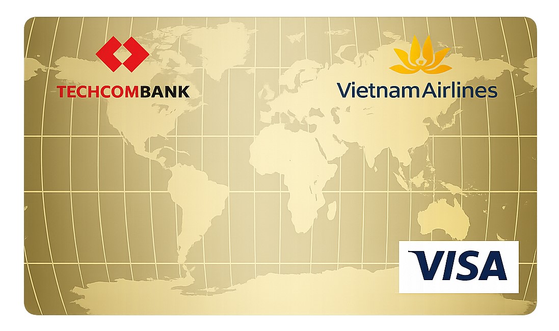 Thẻ tín dụng Techcombank Thẻ tín dụng Vietnam Airlines Techcombank Visa Gold
