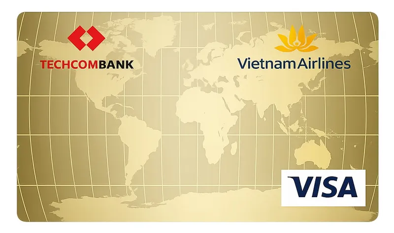 Thẻ tín dụng Techcombank Thẻ tín dụng Vietnam Airlines Techcombank Visa Gold