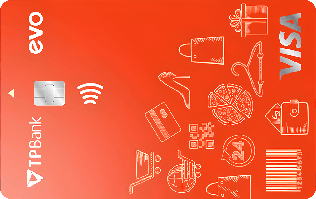 Thẻ tín dụng Tpbank Thẻ tín dụng quốc tế TPBank EVO Visa