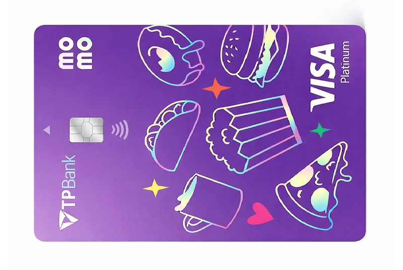 Thẻ tín dụng Tpbank Thẻ tín dụng quốc tế TPBank Momo Visa Platinum