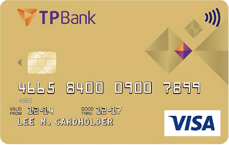 Thẻ tín dụng Tpbank Thẻ tín dụng quốc tế TPBank Visa Gold