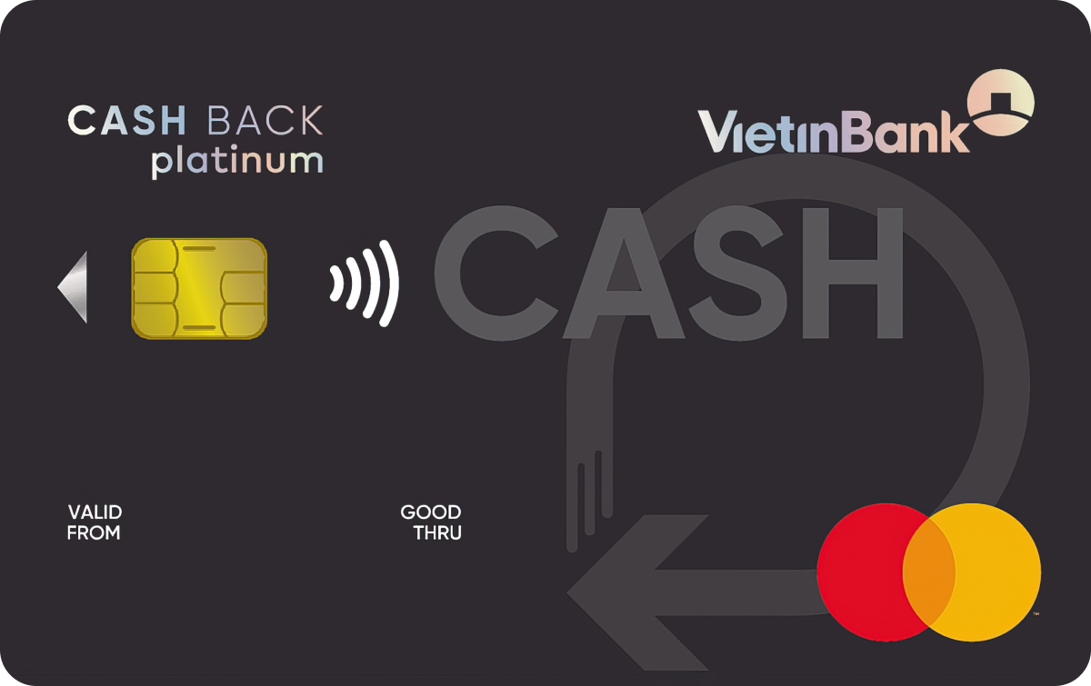 Thẻ tín dụng Vietinbank Thẻ tín dụng Vietinbank Mastercard Platinum Cashback