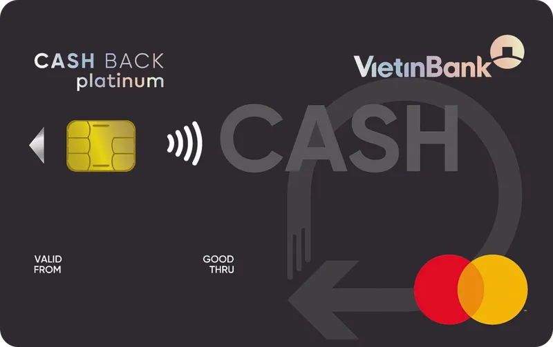 Thẻ tín dụng Vietinbank Thẻ tín dụng Vietinbank Mastercard Platinum Cashback