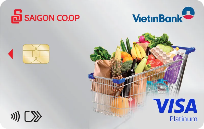 Thẻ tín dụng Vietinbank Thẻ tín dụng Vietinbank Visa Saigon Co.op Platinum