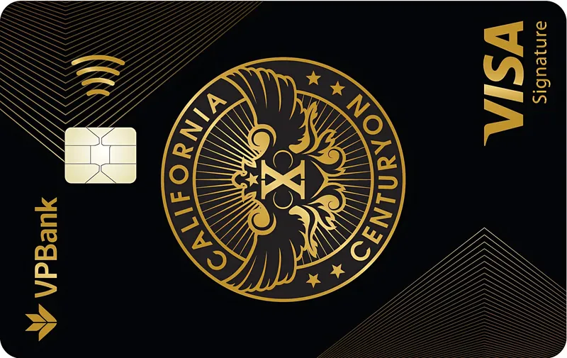 Thẻ tín dụng Vpbank Thẻ tín dụng VPBank - California Centuryon Visa Signature