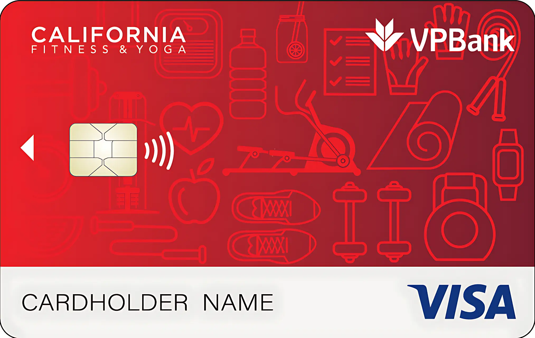 Thẻ tín dụng Vpbank Thẻ tín dụng VPBank California Fitness Visa Platinum
