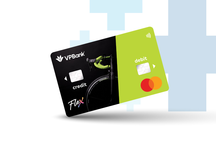 Thẻ tín dụng Vpbank Thẻ tín dụng đa năng 2 trong 1 VPBank Flex Mastercard