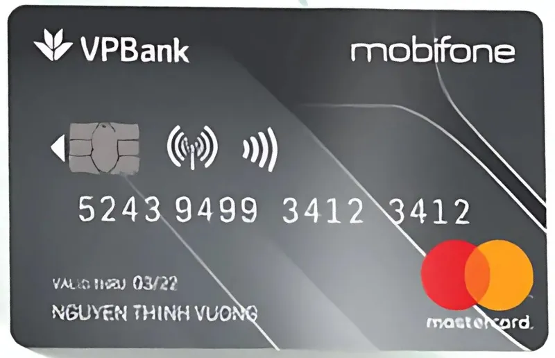 Thẻ tín dụng Vpbank Thẻ tín dụng MobiFone - VPBank Platinum