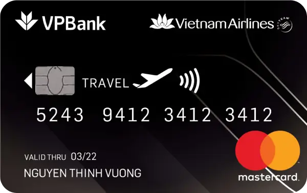 Thẻ tín dụng Vpbank Thẻ tín dụng VietnamAirlines - VPBank Platinum MasterCard