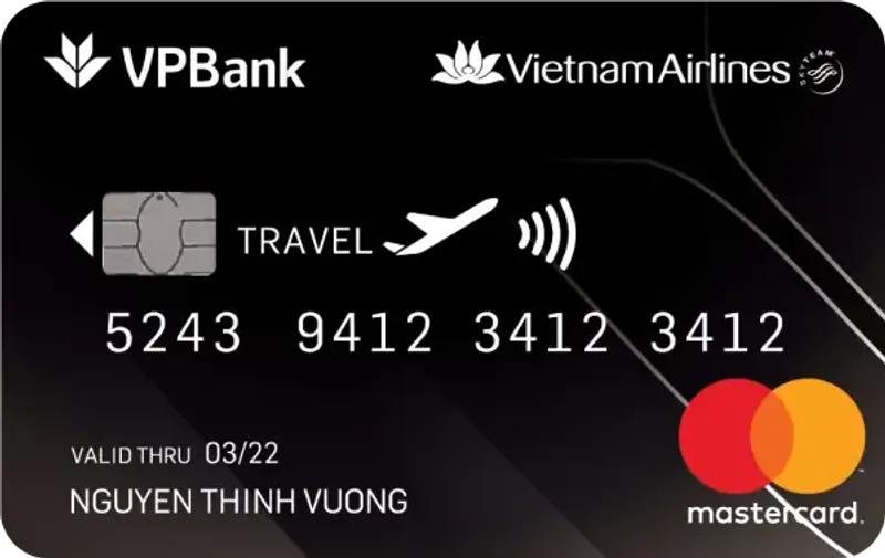 Thẻ tín dụng Vpbank Thẻ tín dụng VietnamAirlines - VPBank Platinum MasterCard