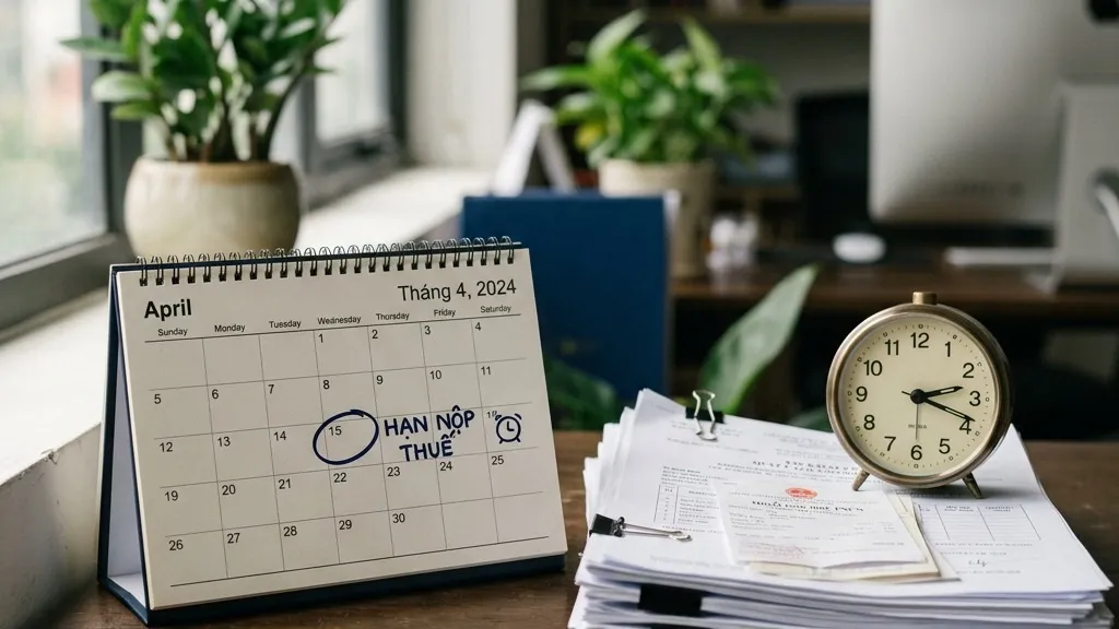 Thời hạn nộp tờ khai quyết toán thuế và mức phạt chậm nộp