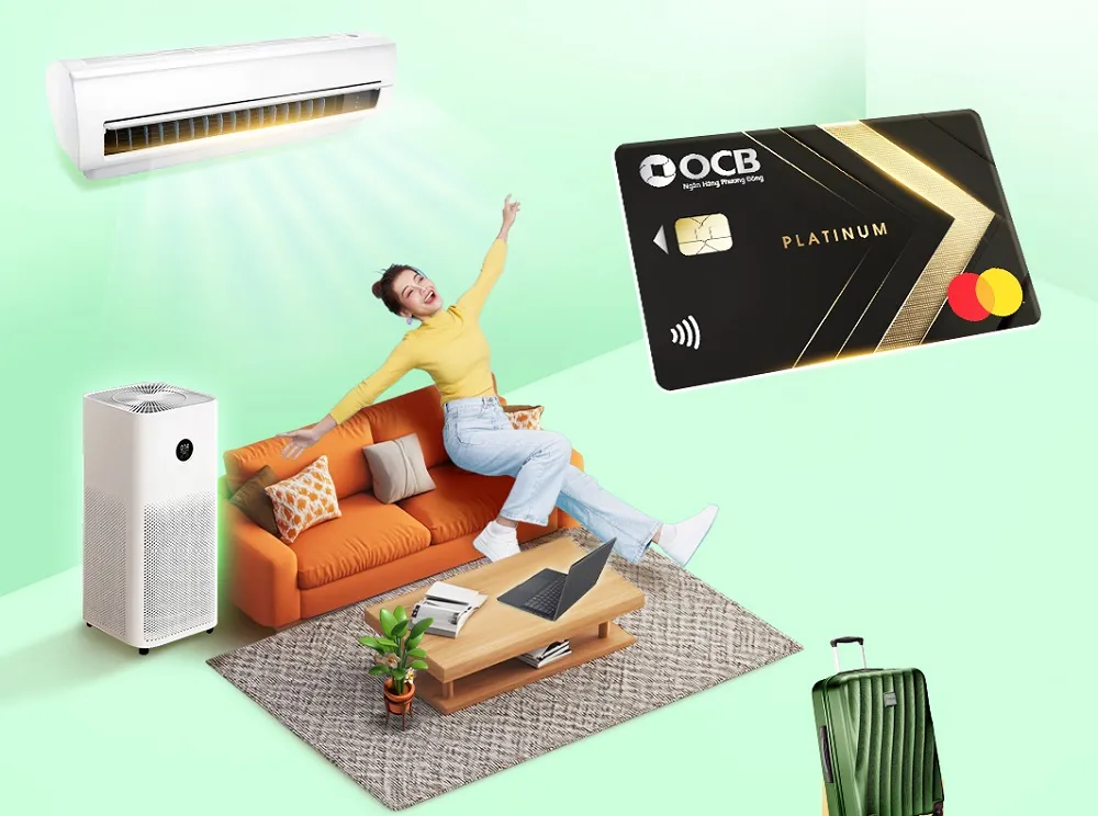 Ưu đãi thẻ tín dụng Thẻ tín dụng OCB MASTERCARD PLATINUM - Hoàn tiền 15% mọi chi tiêu, Bảo hiểm du lịch đến 20 tỷ đồng