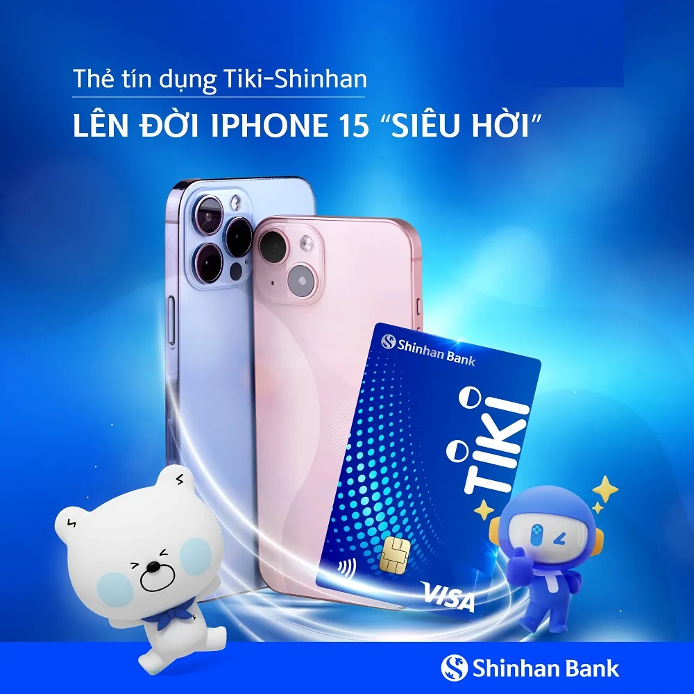 Ưu đãi thẻ tín dụng Thẻ tín dụng Tiki - Shinhan hạng Chuẩn - Giảm đến 50% tại đối tác, Trả góp 0% lãi suất