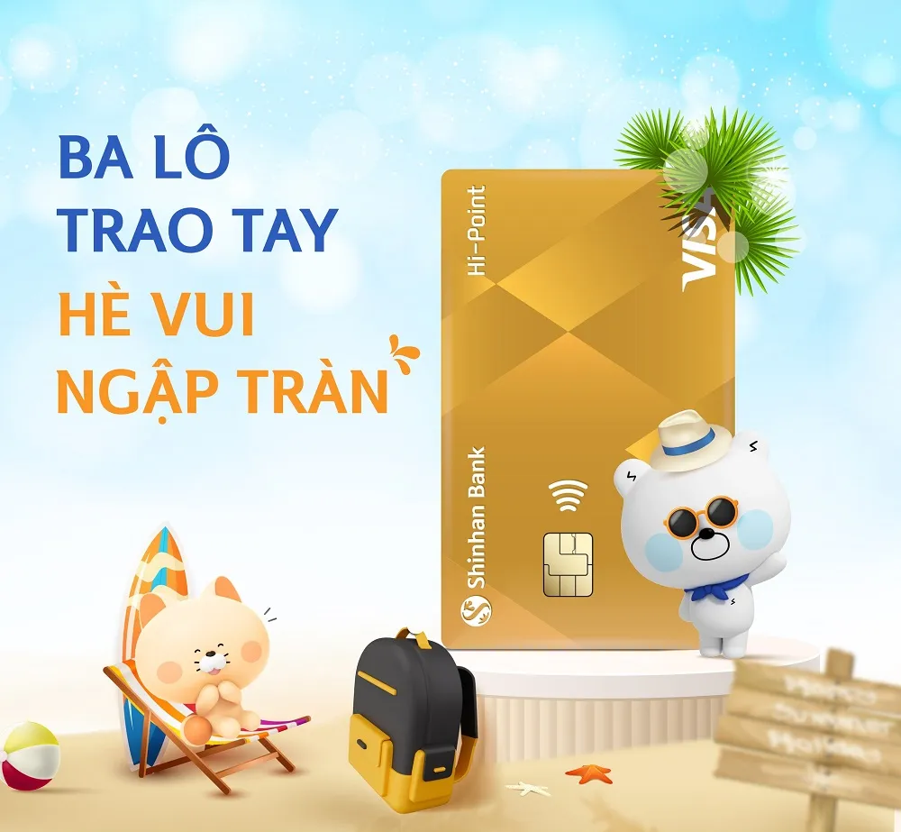 Ưu đãi thẻ tín dụng Thẻ tín dụng quốc tế Shinhan Visa Hi-Point hạng Vàng - Tích lũy dặm bay mỗi giao dịch, Giảm đến 50% tại đối tác