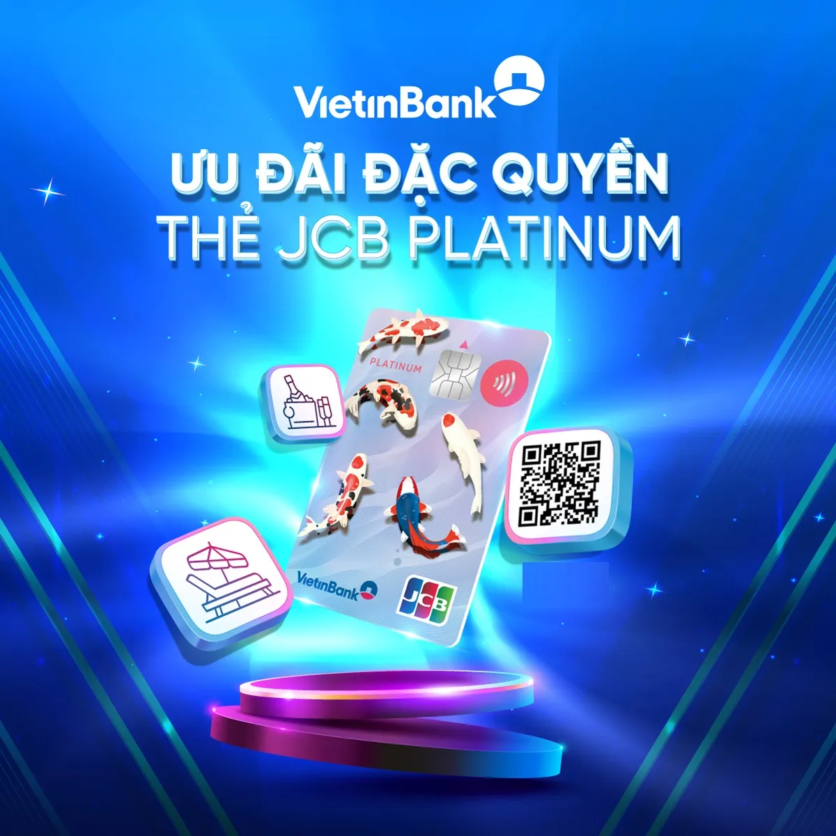 Ưu đãi thẻ tín dụng Thẻ tín dụng VietinBank JCB Credit Platinum - Trả góp 0% lãi suất, Miễn lãi lên đến 55 ngày
