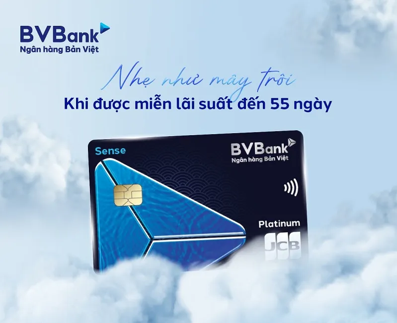 So sánh ưu nhược điểm thẻ tín dụng Thẻ tín dụng BVBank JCB Sense