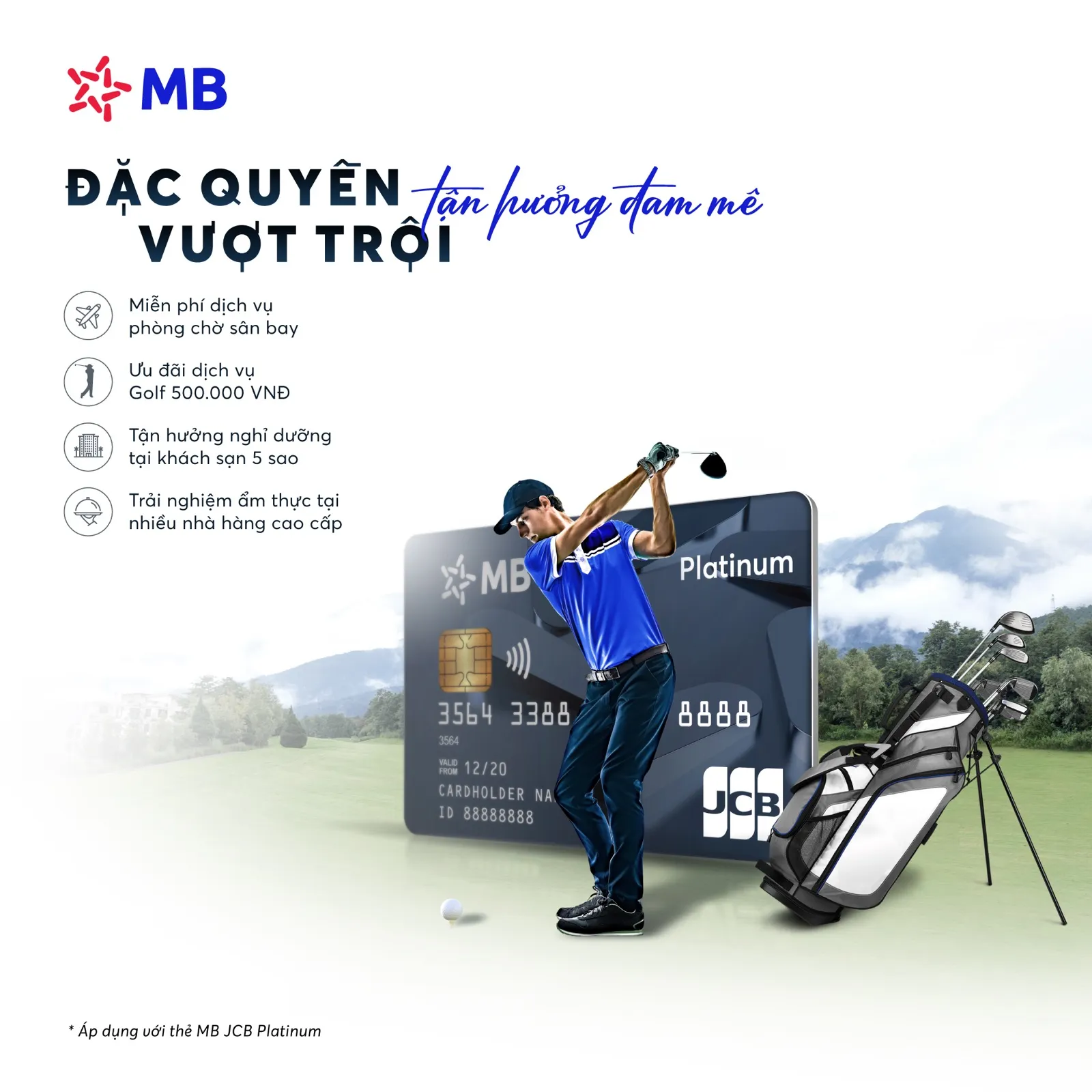 So sánh ưu nhược điểm thẻ tín dụng Thẻ tín dụng quốc tế MB JCB Platinum