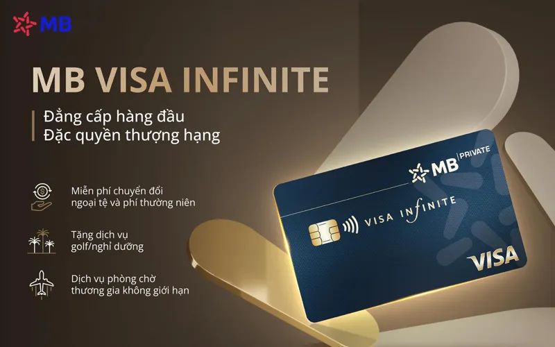 So sánh ưu nhược điểm thẻ tín dụng Thẻ tín dụng Quốc tế MB Visa Infinite