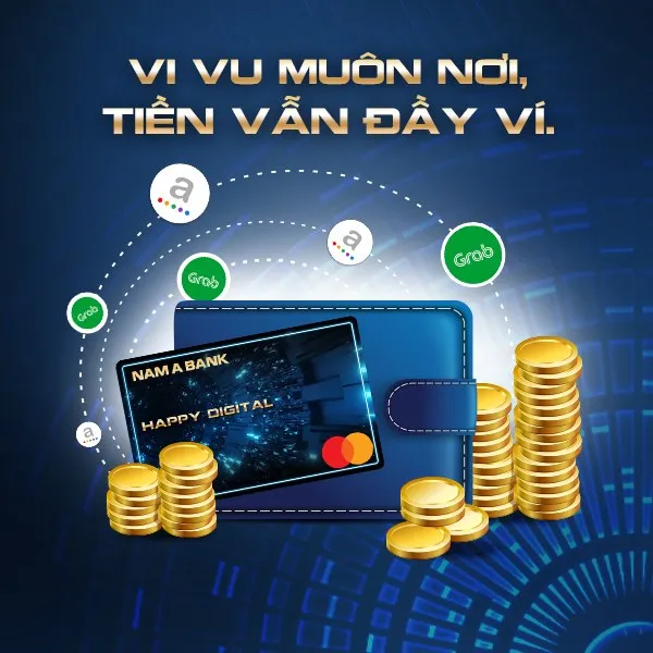 So sánh ưu nhược điểm thẻ tín dụng Thẻ tín dụng phi vật lý happy digital - nam a bank