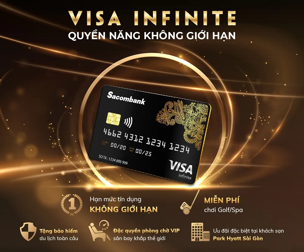 So sánh ưu nhược điểm thẻ tín dụng Sacombank Visa Infinite