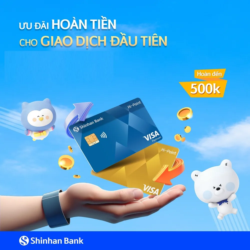 So sánh ưu nhược điểm thẻ tín dụng Thẻ tín dụng quốc tế Shinhan Visa Hi-Point hạng Bạch Kim