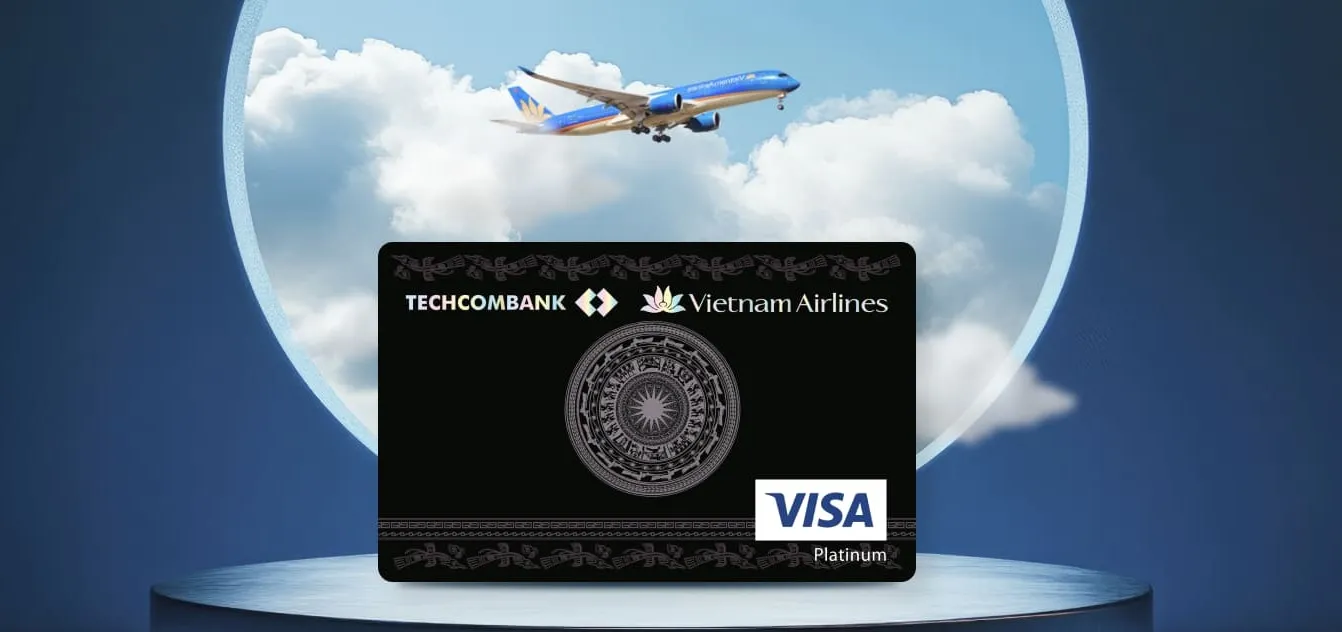 So sánh ưu nhược điểm thẻ tín dụng Thẻ tín dụng Vietnam Airlines Techcombank Visa Platinum