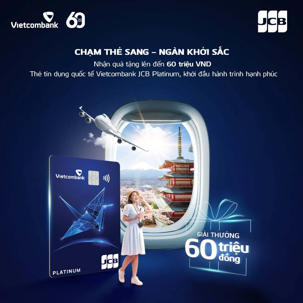 So sánh ưu nhược điểm thẻ tín dụng Thẻ tín dụng Vietcombank JCB Platinum