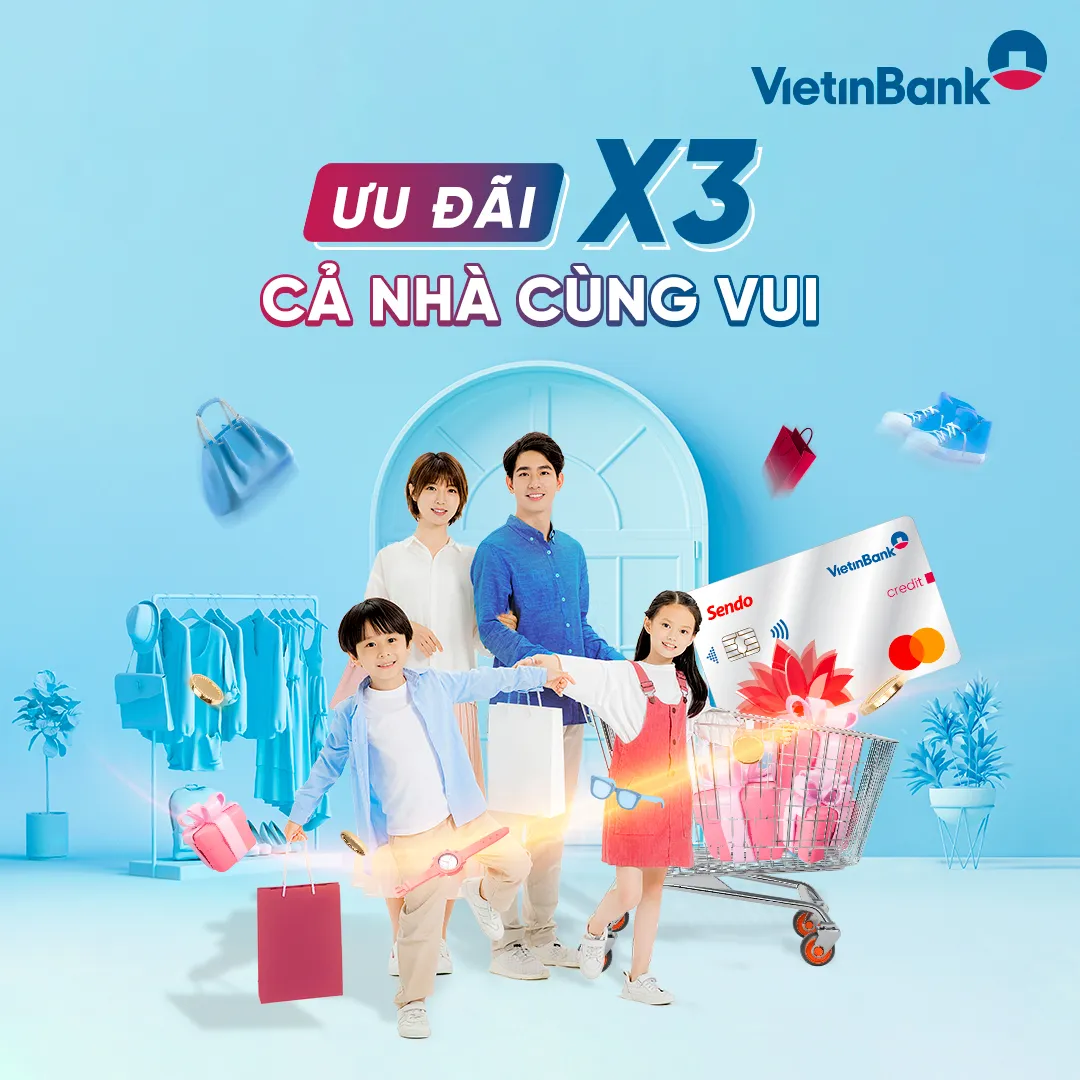 So sánh ưu nhược điểm thẻ tín dụng Thẻ tín dụng Vietinbank MasterCard credit Platinum Sendo